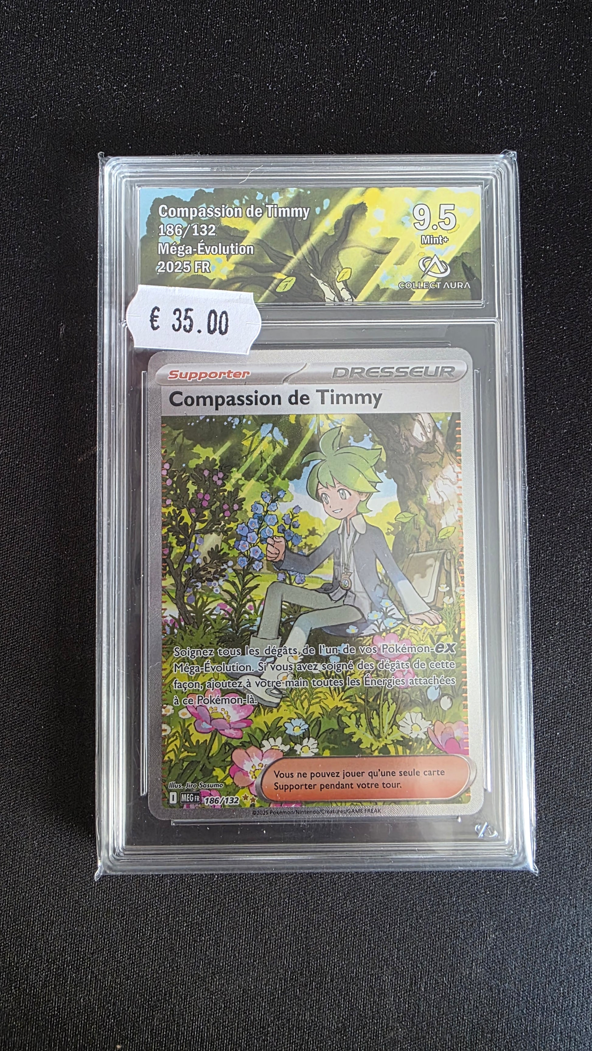 Carte Pokémon Gradée Collect Aura Compassion de Timmy 9.5 186/132 - face