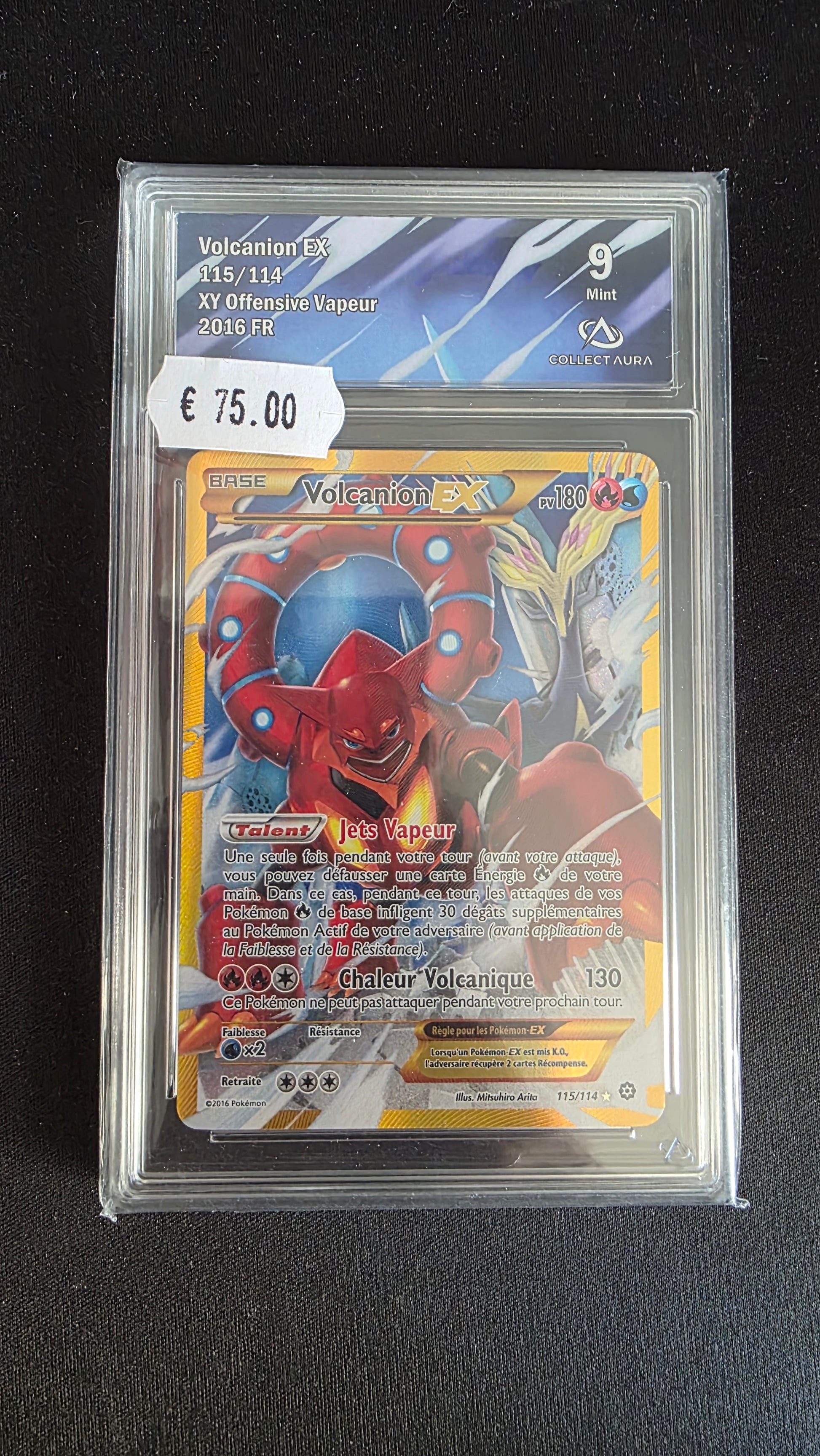 Carte Pokémon Gradée Collect Aura Gardevoir EX 9 116/114 - face