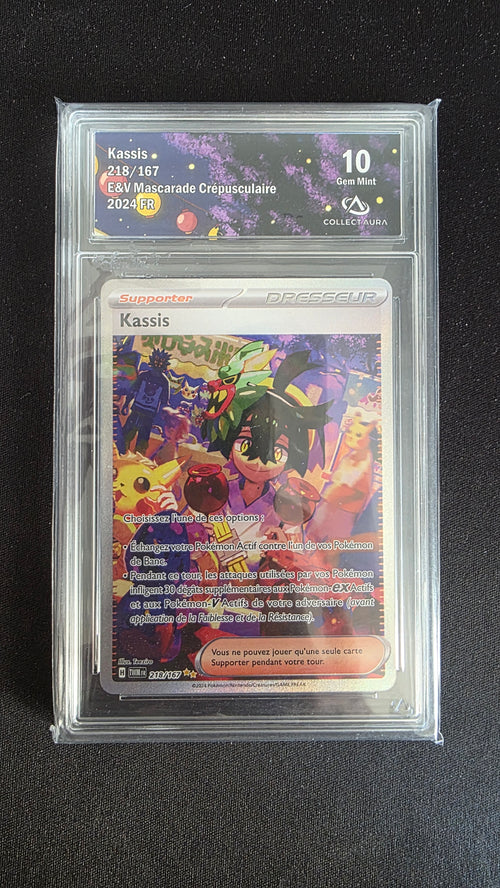 Carte Pokémon Gradée Collect Aura Kassis 10 218/167