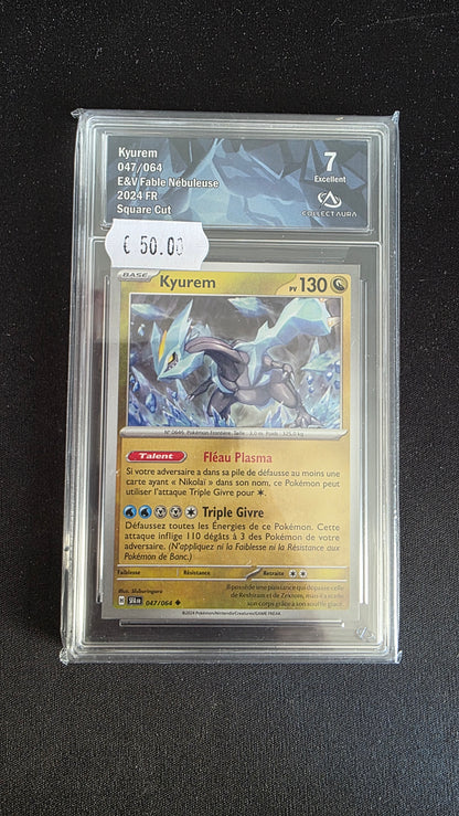 Carte Pokémon Gradée Collect Aura Kyurem SQUARE CUT 7 047/064 - face