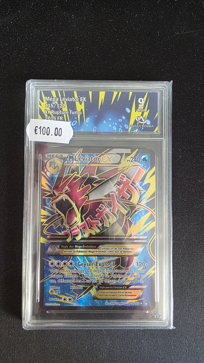 Carte Pokémon Gradée Collect Aura Méga Léviator EX 9 115/122 - face