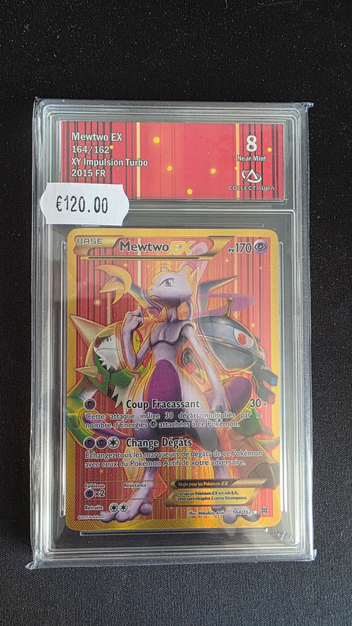 Carte Pokémon Gradée Collect Aura Mewtwo EX 8 164/162