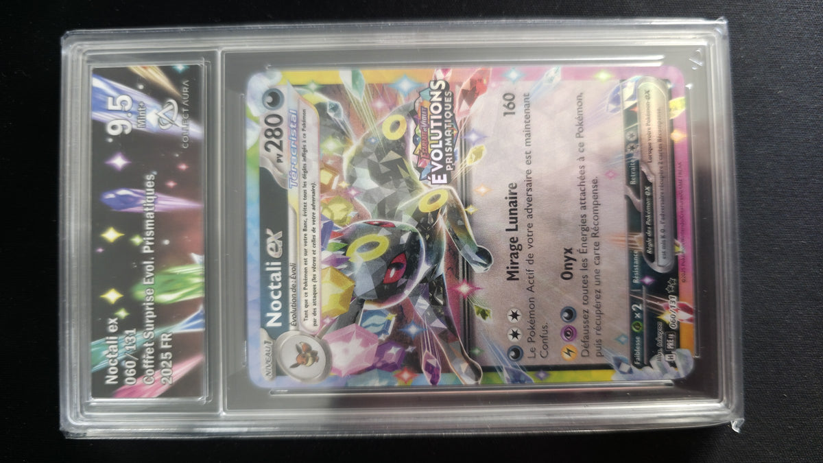 Carte Pokémon Gradée Collect Aura Nocatli EX 9.5 060/131 Stamp Évolutions Prismatiques - face