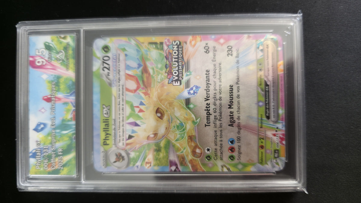 Carte Pokémon Gradée Collect Aura Phylali EX 9.5 006/131 Stamp Évolutions Prismatiques - face