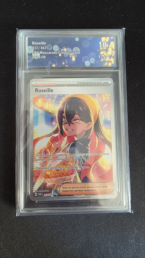 Carte Pokémon Gradée Collect Aura Roseille 10 217/167