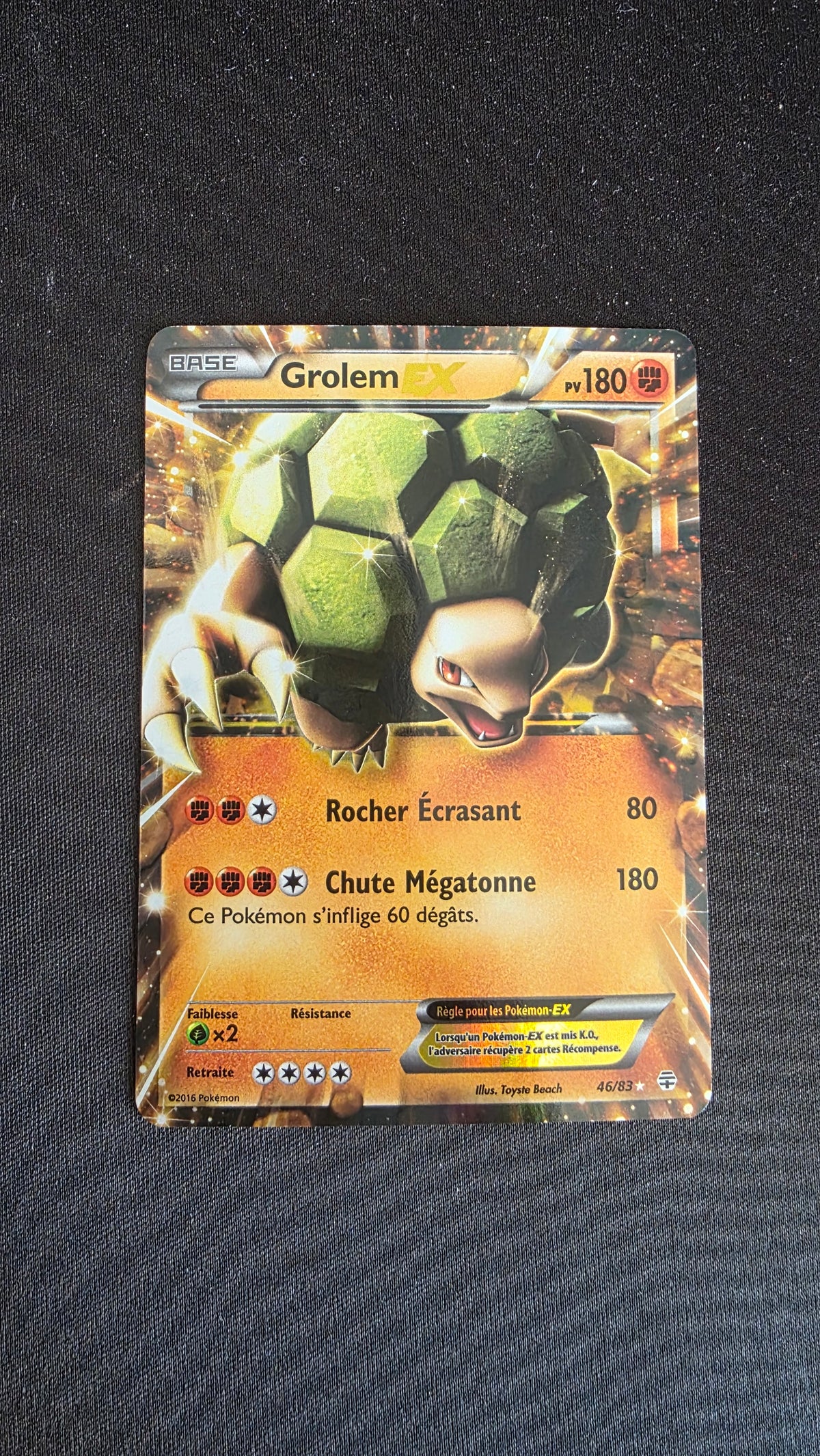 Carte Pokémon Grolem 46/83 - face