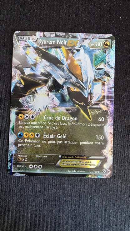 Carte Pokémon Kyurem Noir EX 101/149 - face