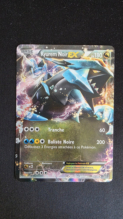 Carte Pokémon Kyurem Noir EX 95/135 - face