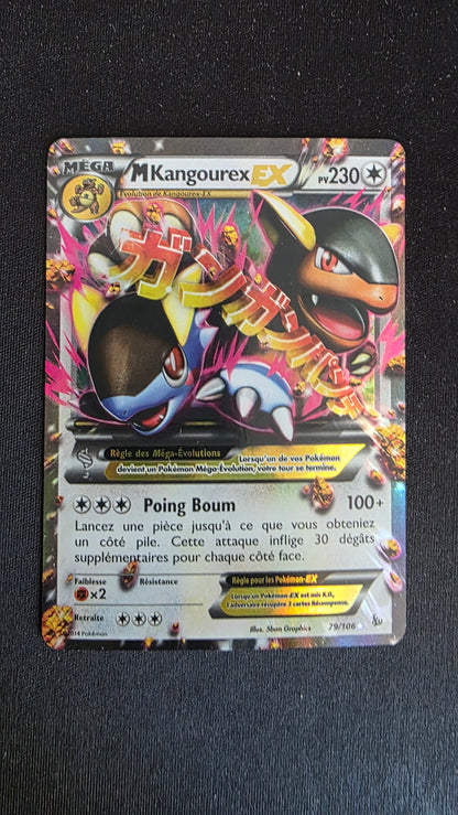 Carte Pokémon Méga Kangourex EX 79/106 - face