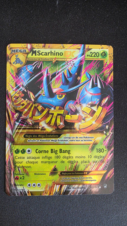 Carte Pokémon Méga Scarhino EX 112/111 - face