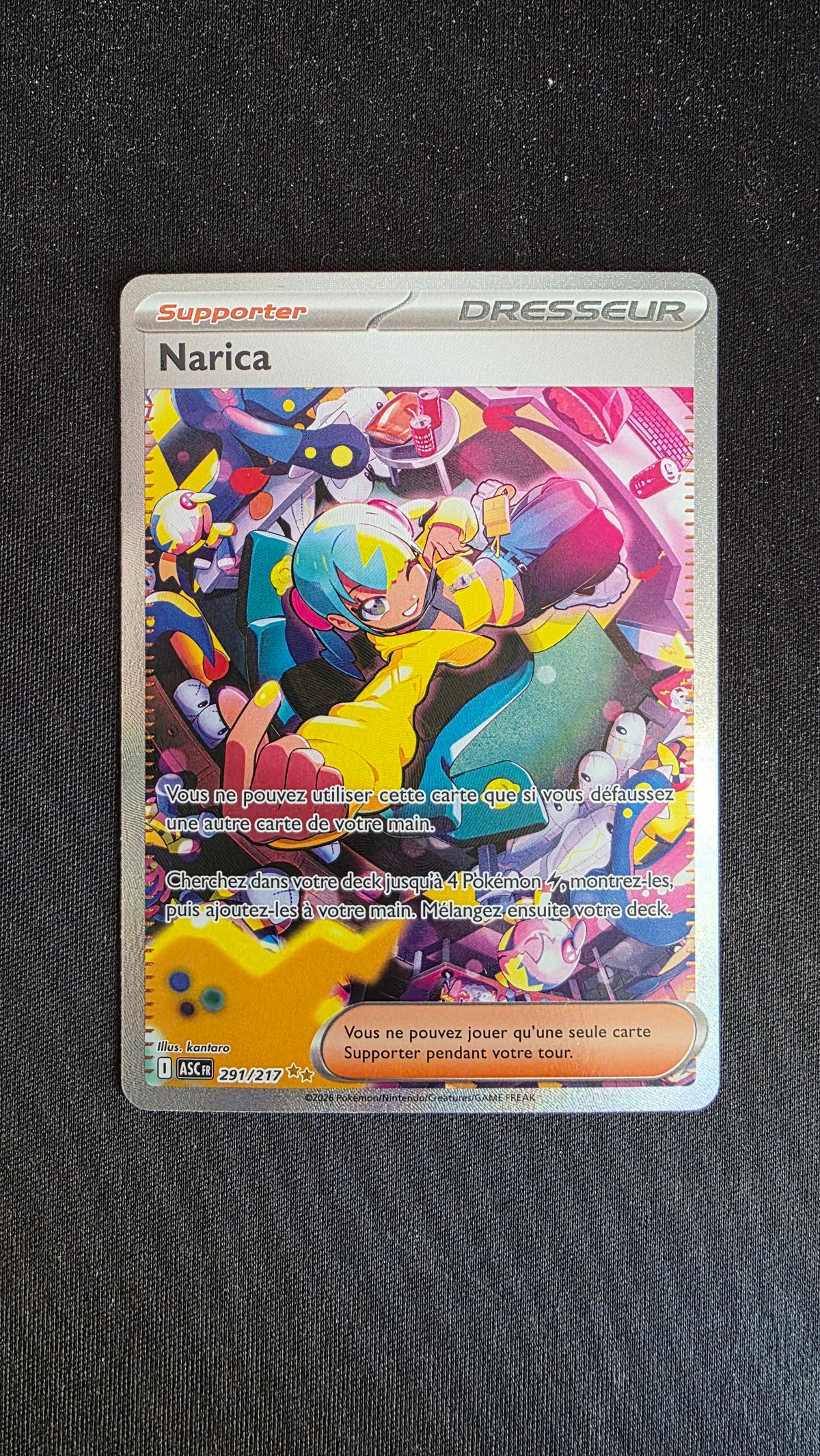 Carte Pokémon Narica 291/217 - face