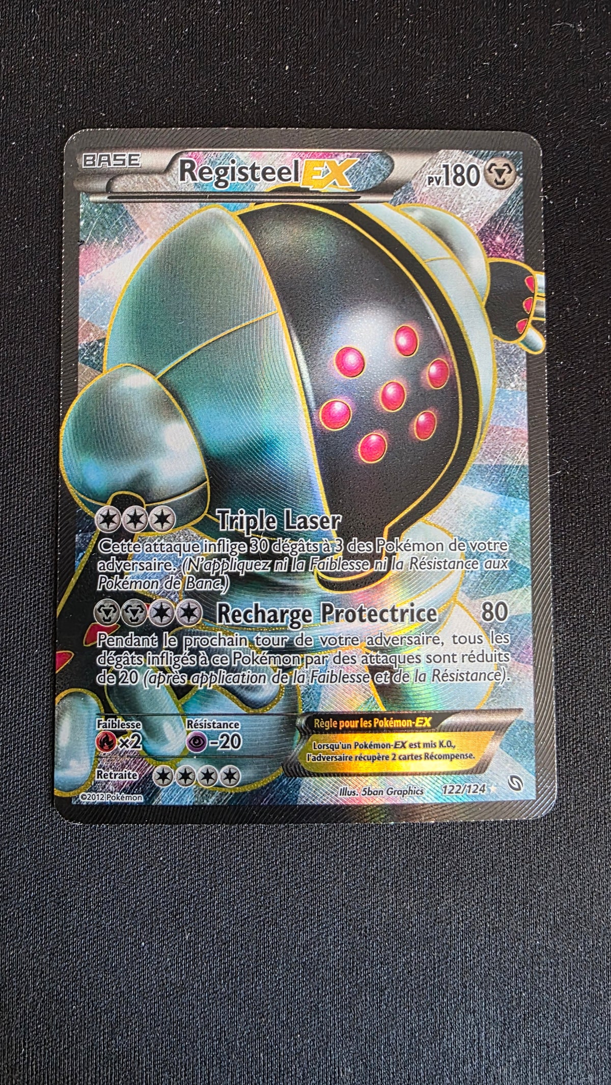 Carte Pokémon Registeel EX 122/124 - face