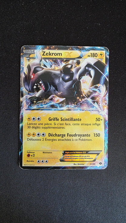 Carte Pokémon Zekrom EX 51/99 - face
