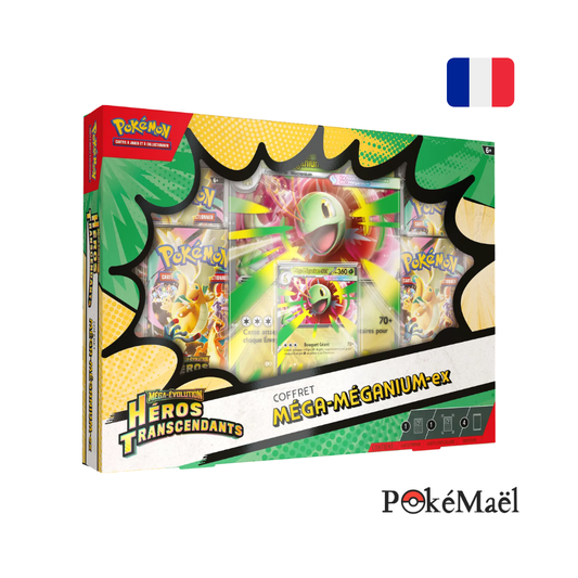 (précommande) Coffret Pokémon Méga-Évolution Héros Transcendants ME2.5 Méga-Méganium-ex [FR]