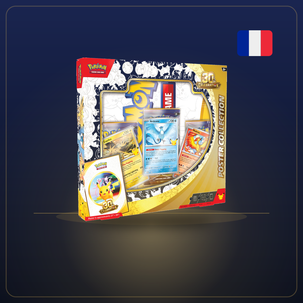 Coffret Collection Poster Pokémon 30e Anniversaire