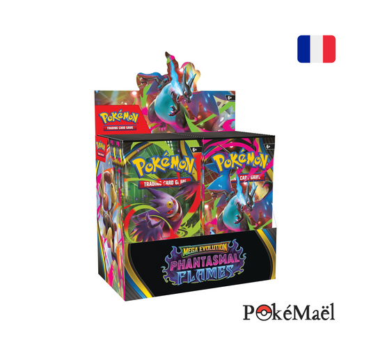 [précommande ] Display de Boosters Pokémon Flammes Fantasmagoriques ME2 (FR)
