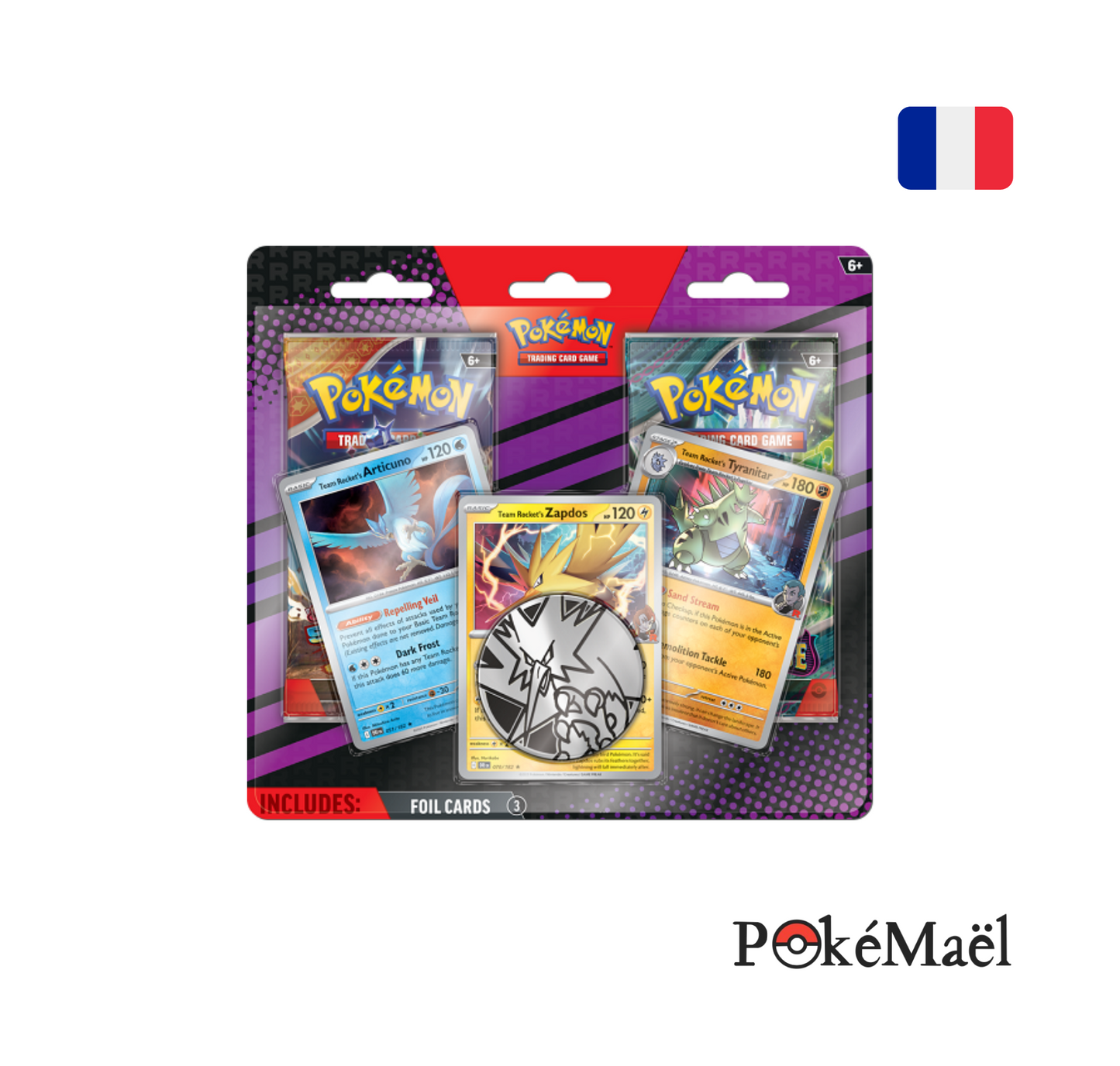 [précommande] Duo Pack Pokémon Promo 3 Cartes Holo Team Rocket (FR)