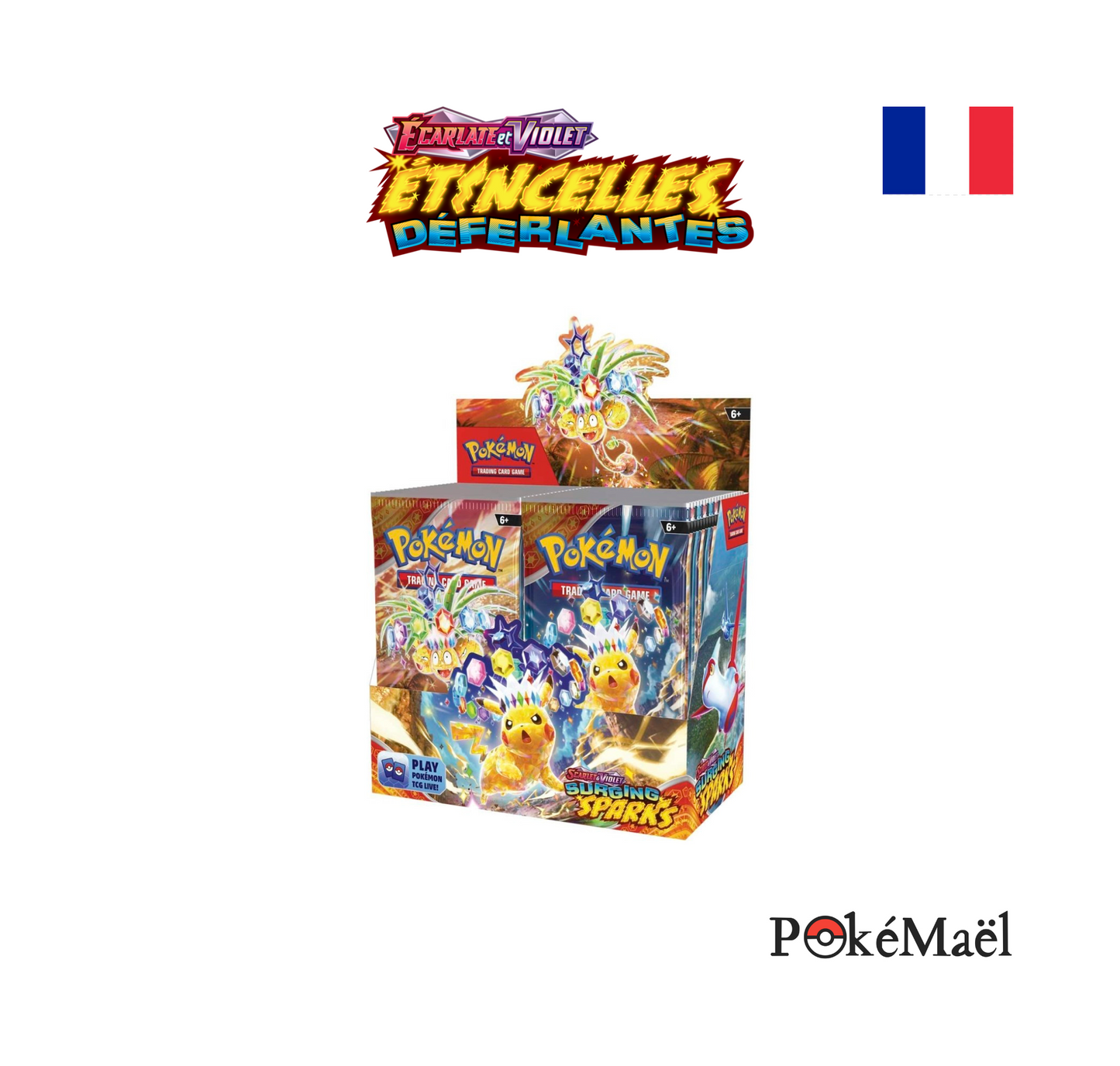 Display de 36 Booster Pokémon - Étincelles Déferlantes EV8 - [précommande]