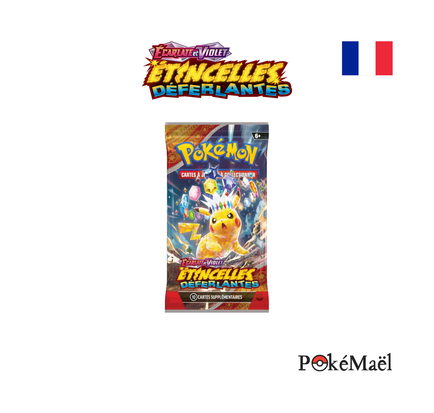 Booster sous blister Pokémon - Étincelles Déferlantes EV8 - [précommande]