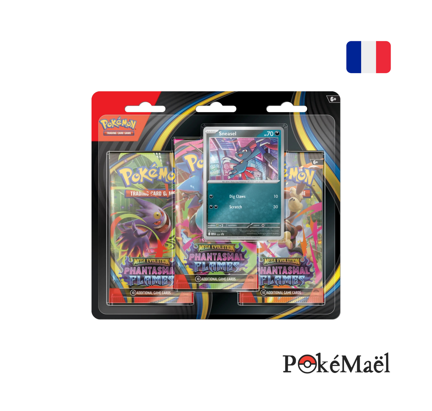 [précommande] Tripack Pokémon Flammes Fantasmagoriques ME2 (FR)