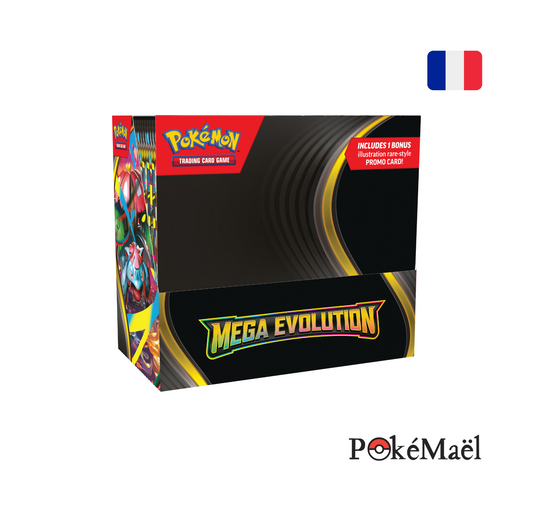 Précommande Display de 36 Boosters Pokémon Méga-Évolution