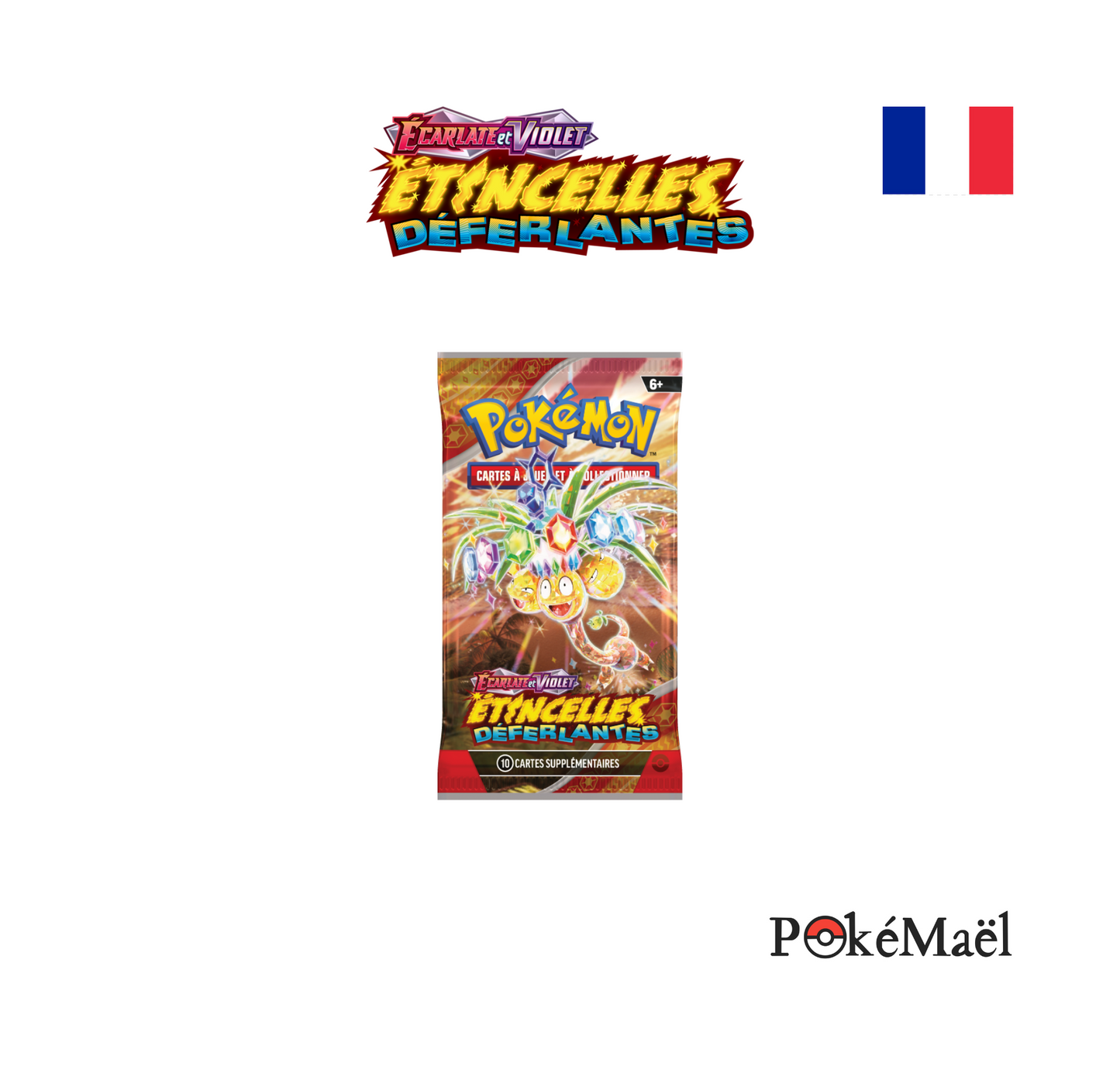 Booster sous blister Pokémon - Étincelles Déferlantes EV8 - [précommande]