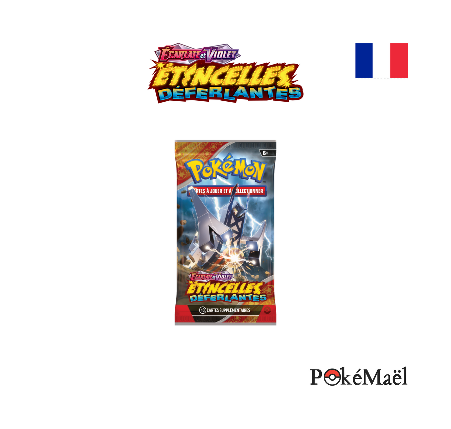 Booster sous blister Pokémon - Étincelles Déferlantes EV8 - [précommande]