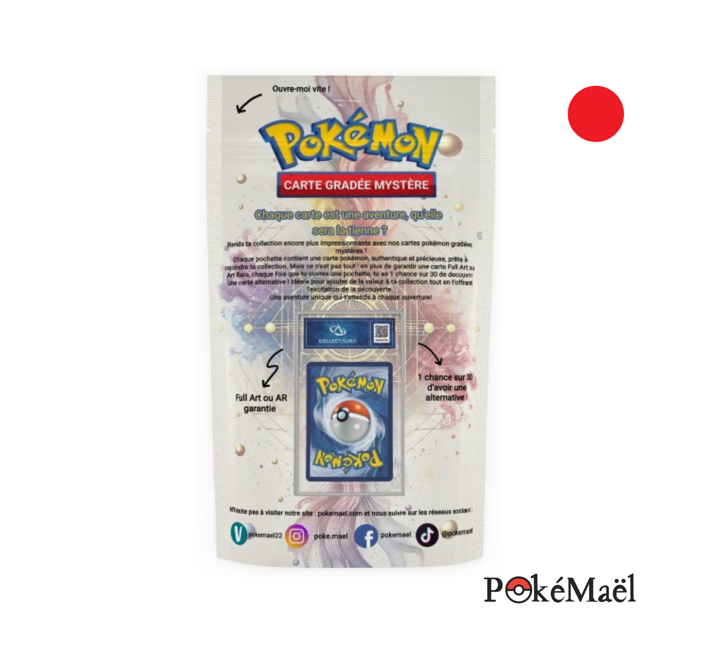 Lot de 50 Carte Gradée Pokémon Mystère Japonaise