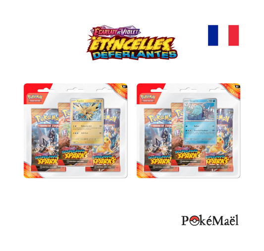 Tripack Pokémon - Étincelles Déferlantes EV8 - [précommande]