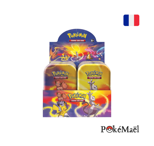 Display Scellé de 10 Mini tin Pokémon Puissance de Kanto (Reprint 2025)