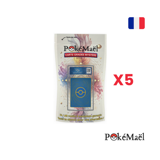Lot de 5 Carte Gradée Mystère Française